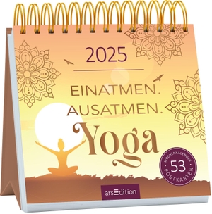 Postkartenkalender Einatmen. Austamen. Yoga. 2025. Ars Edition GmbH, 2024.