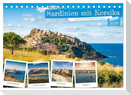 Sardinien mit Korsika (Tischkalender 2025 DIN A5 quer), CALVENDO Monatskalender