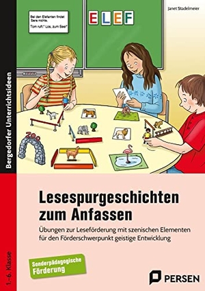 Stadelmeier, Janet. Lesespurgeschichten zum Anfassen - Übungen zur Leseförderung mit szenischen Elementen für den Förderschwerpunkt geistige Entwicklung (1. bis 6. Klasse). Persen Verlag i.d. AAP, 2022.