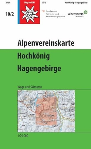 Deutscher Alpenverein e. V. (Hrsg.). Hochkönig - Hagengebirge - Topographische Karte 1:25.000 mit Wegmarkierungen und Skirouten. Deutscher Alpenverein, 2025.