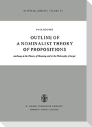Outline of a Nominalist Theory of Propositions