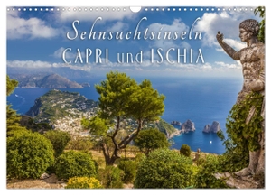 Müringer, Christian. Sehnsuchtsinseln Capri und Ischia (Wandkalender 2024 DIN A3 quer), CALVENDO Monatskalender - Träume vom azurblauen Meer begleiten Sie durch das Jahr. Calvendo, 2023.