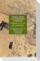 Pages from the Goncourt Journals