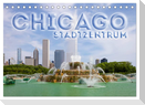 CHICAGO Stadtzentrum (Tischkalender 2024 DIN A5 quer), CALVENDO Monatskalender