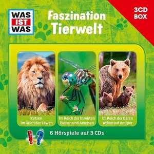 Falk, Matthias / Haderer, Kurt et al. WAS IST WAS 3-CD-Hörspielbox Faszination Tierwelt - Katzen verstehen / Im Reich der Löwen, Im Reich der Insekten / Bienen und Ameisen, Im Reich der Bären / Wölfen auf der Spur. Tessloff Verlag, 2018.