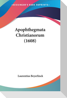 Apophthegmata Christianorum (1608)