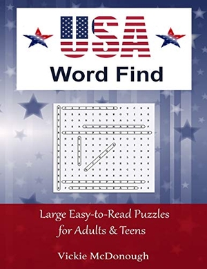 McDonough, Vickie. USA Word Find. Maverick Press, 2017.