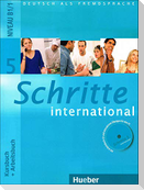 Schritte international 5. Kursbuch + Arbeitsbuch mit Audio-CD zum Arbeitsbuch und interaktiven Übungen