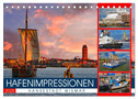 Hansestadt Wismar - Hafenimpressionen (Tischkalender 2025 DIN A5 quer), CALVENDO Monatskalender