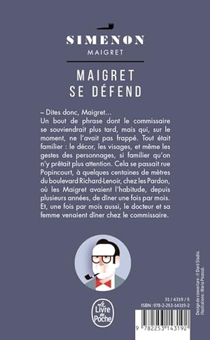Simenon, Georges. Maigret se défend. Hachette, 20
