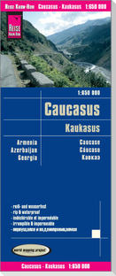 Reise Know-How Landkarte Kaukasus / Caucasus (1:650.000) : Armenien, Aserbaidschan, Georgien