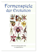 Formenspiele der Evolution. Chromolithographien des 19. Jahrhunderts (Wandkalender 2025 DIN A3 hoch), CALVENDO Monatskalender
