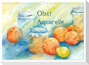 Obst Aquarelle (Wandkalender 2024 DIN A4 quer), CALVENDO Monatskalender
