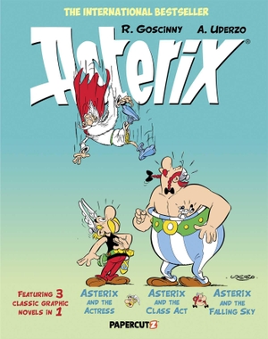 Goscinny, René / Albert Uderzo. Asterix Omnibus Vol. 11 - Collecting Asterix and the Actress, Asterix and the Class Act, and Asterix and the Falling Sky. Papercutz, 2024.
