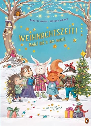 Moser, Annette. Weihnachtszeit! Bald ist's so weit - Pappbilderbuch mit vielen Klappen und Wimmelbildern für Kinder ab 2 Jahren. Penguin junior, 2023.