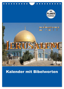 Jerusalem Kalender mit Bibelworten und Planer! (Wandkalender 2024 DIN A4 hoch), CALVENDO Monatskalender