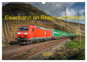 Eisenbahn an Rhein und Mosel 2024 (Wandkalender 2024 DIN A3 quer), CALVENDO Monatskalender