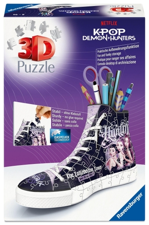 3D Puzzle Sneaker K-Pop Demon Hunters - Erlebe Puzzeln in der 3. Dimension!. Ravensburger Spieleverlag, 2026.