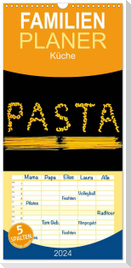 Familienplaner 2024 - Pasta mit 5 Spalten (Wandkalender, 21 x 45 cm) CALVENDO