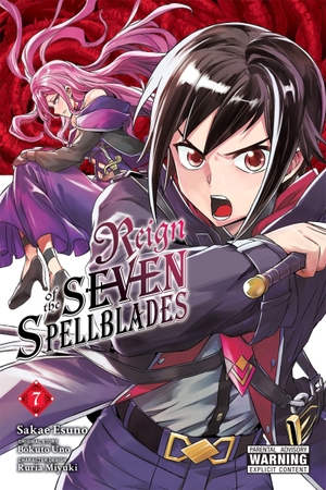 Cunningham, Andrew / Uno, Bokuto et al. Reign of the Seven Spellblades, Vol. 7 (manga). Little, Brown & Company, 2024.
