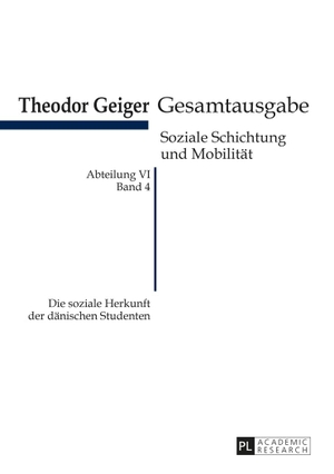 Rodax, Klaus. Die soziale Herkunft der dänischen Studenten - Theodor Geiger Gesamtausgabe- Abteilung IV: Soziale Schichtung und Mobilität- Band 4. Peter Lang, 2015.