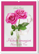 Hübsch arrangiert Blüten in der Vase (Wandkalender 2024 DIN A2 hoch), CALVENDO Monatskalender