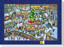Wandkalender Wimmeliger Weihnachtsmarkt