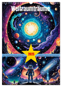 Weltraumträume (Wandkalender 2025 DIN A3 hoch), CALVENDO Monatskalender