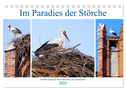 Im Paradies der Störche - Dorfkirchen als Storchkirchen in Ostpreußen (Tischkalender 2025 DIN A5 quer), CALVENDO Monatskalender