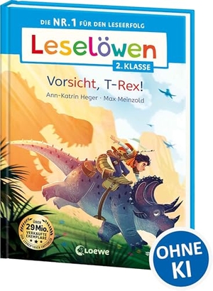 Heger, Ann-Katrin. Leselöwen 2. Klasse - Vorsicht, T-Rex! - Die Nr. 1 für den Leseerfolg - Mit Leselernschrift ABeZeh - Erstlesebuch für Kinder ab 7 Jahren. Loewe Verlag GmbH, 2025.
