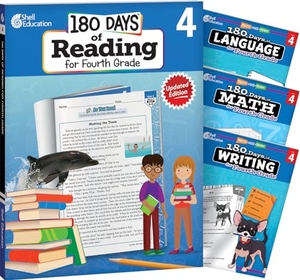 Multiple Authors / Kinberg, Margot et al. 180 Days(r) Reading, Math, Writing, & Language for Grade 4: 4-Book Set - Practice, Assess, Diagnose. Shell Education Pub, 2015.