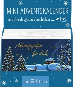 Display Mini-Adventskalender mit Umschlag zum Verschicken Winterzauber - Mit 4 x 9 Ex.. Ars Edition GmbH, 2026.