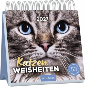 Postkartenkalender Katzenweisheiten 2027. Ars Edition GmbH, 2026.