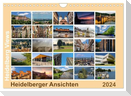 Heidelberg Views - Heidelberger Ansichten (Wandkalender 2024 DIN A4 quer), CALVENDO Monatskalender
