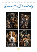 Zauberhafte Hundebabys (Wandkalender 2025 DIN A4 hoch), CALVENDO Monatskalender