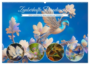 Di Chito, Ursula. Zauberhafte Paradiesvögel (Wandkalender 2024 DIN A2 quer), CALVENDO Monatskalender - Schöne Paradiesvögel - KI-generiert. Calvendo, 2023.