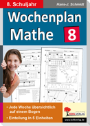 Wochenplan Mathe / Klasse 8