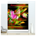 Kunstkalender - Be happy... / CH-Version (hochwertiger Premium Wandkalender 2024 DIN A2 hoch), Kunstdruck in Hochglanz