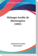Melanges Inedits de Montesquieu (1892)