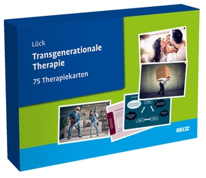 Lück, Sabine. Transgenerationale Therapie - 75 Therapiekarten. Mit 32-seitigem Booklet in hochwertiger Klappkassette, Kartenformat 16,5 x 24 cm. Julius Beltz GmbH, 2021.