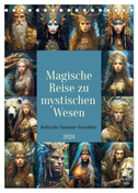 Magische Reise zu mystischen Wesen. Keltische Fantasie-Gestalten (Tischkalender 2024 DIN A5 hoch), CALVENDO Monatskalender