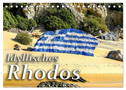 Idyllisches Rhodos (Tischkalender 2024 DIN A5 quer), CALVENDO Monatskalender