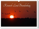 Kranich-Land Brandenburg (Wandkalender 2025 DIN A3 quer), CALVENDO Monatskalender