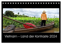 Vietnam ¿ Land der Kontraste 2024 (Tischkalender 2024 DIN A5 quer), CALVENDO Monatskalender