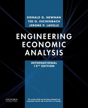 Newman. ENGIN ECO ANALYSIS 12E XE P. Oxford University Press, 2015.