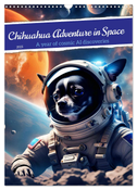 Chihuahua Adventure in Space (Wall Calendar 2025 DIN A3 portrait), CALVENDO 12 Month Wall Calendar