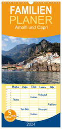 Familienplaner 2024 - Amalfiküste und Capri mit 5 Spalten (Wandkalender, 21 x 45 cm) CALVENDO