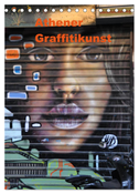 Athener Graffitikunst (Tischkalender 2025 DIN A5 hoch), CALVENDO Monatskalender