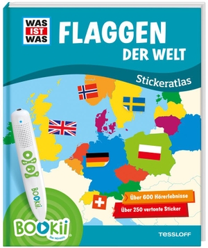 Manfred Baur / Michael Schmeling /  Tessloff Verlag. BOOKii® WAS IST WAS Stickeratlas Flaggen der Welt.. Tessloff Verlag Ragnar Tessloff GmbH & Co. KG, 2019.