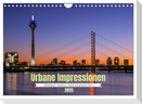 Urbane Impressionen. Düsseldorf - Moderne Stadt mit grünem Herz. (Wandkalender 2025 DIN A4 quer), CALVENDO Monatskalender